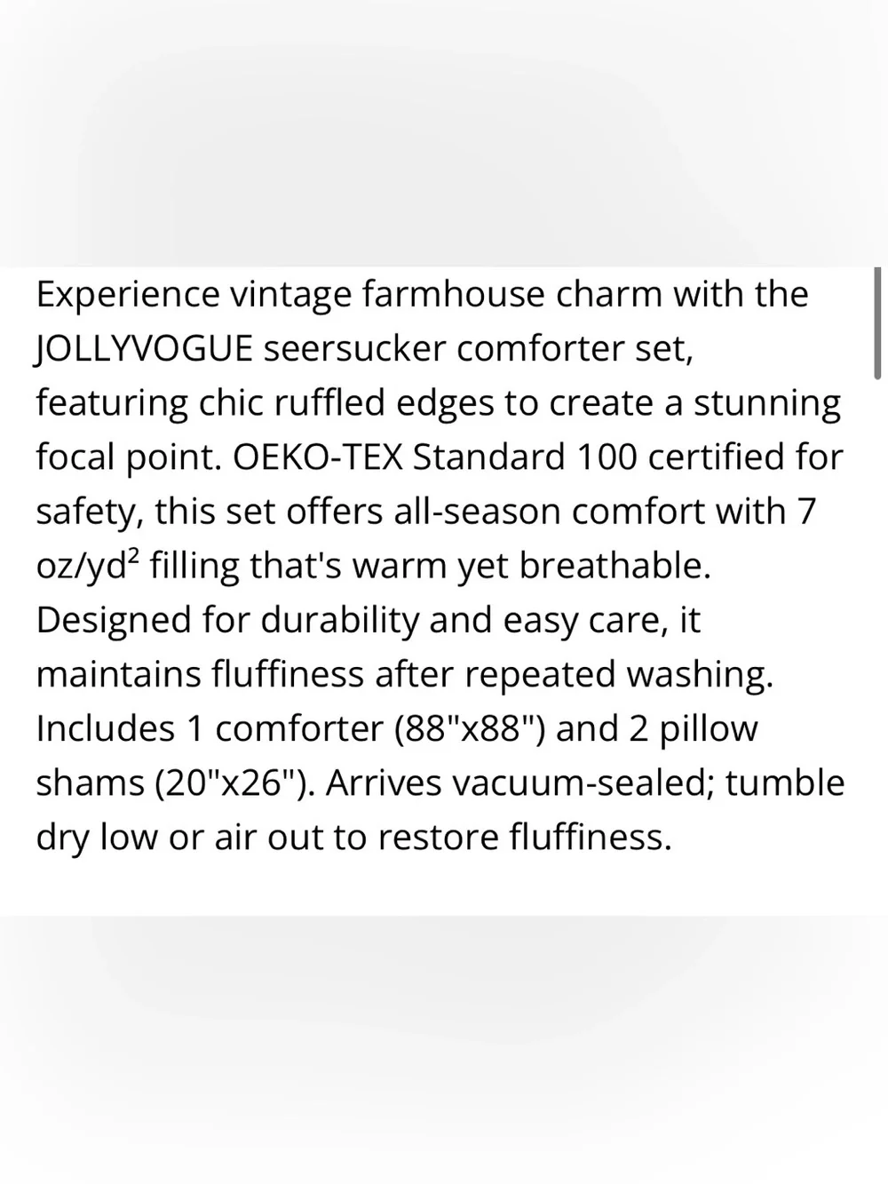 JELLYVOGUE includes duvet